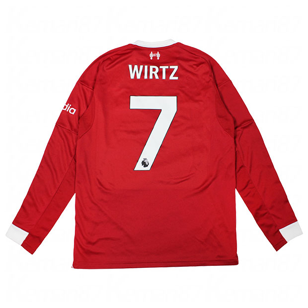 リバプール 25-26 ホーム 長袖レプリカユニフォーム 7.フロリアン・ヴィルツ