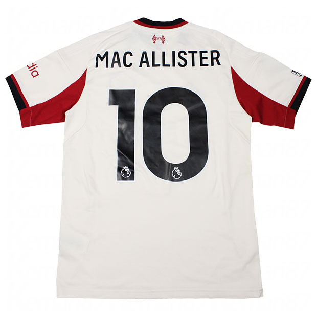リバプール 25-26 アウェイ 半袖レプリカユニフォーム 10.マック・アリスター