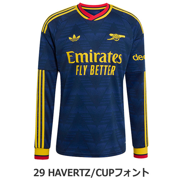 アーセナル 26-27 アウェイ 長袖レプリカユニフォーム 29.カイ・ハフェルツ(CUPフォント)
