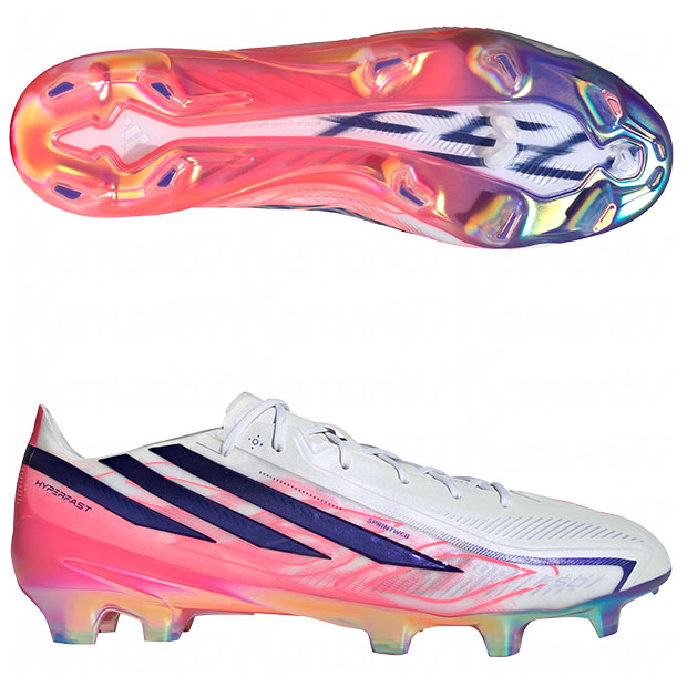F50 HYPERFAST ELITE FG フットウェアホワイト×ソーラーパープル