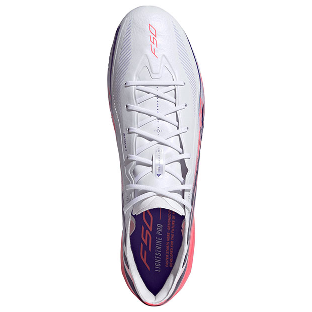 F50 HYPERFAST ELITE FG フットウェアホワイト×ソーラーパープル