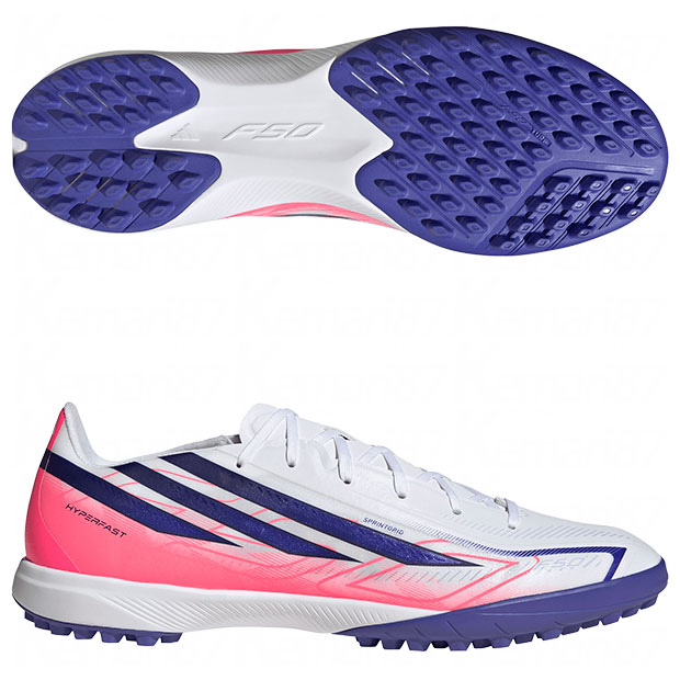 F50 HYPERFAST LEAGUE TF フットウェアホワイト×ソーラーパープル