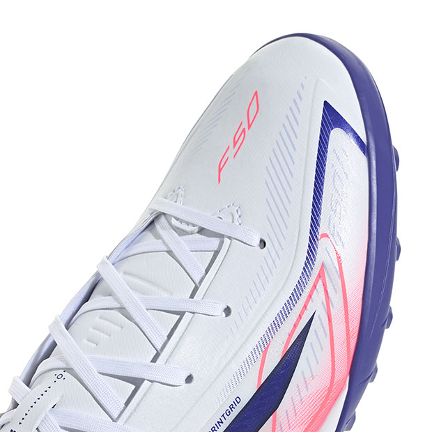 F50 HYPERFAST LEAGUE TF フットウェアホワイト×ソーラーパープル