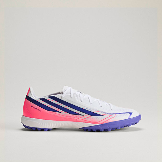 F50 HYPERFAST LEAGUE TF フットウェアホワイト×ソーラーパープル