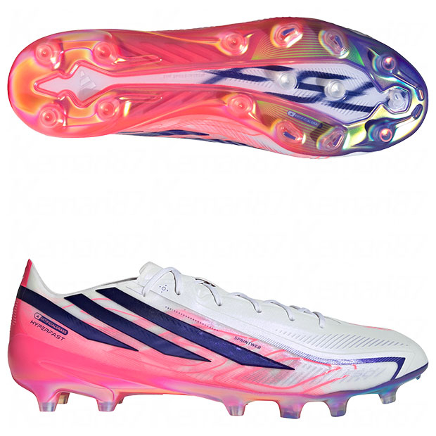 F50 HYPERFAST ELITE AG フットウェアホワイト×ソーラーパープル