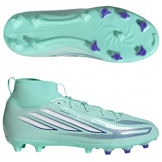 ジュニア F50 SPARKFUSION LEAGUE FG/AG クリアミント×フットウェアホワイト