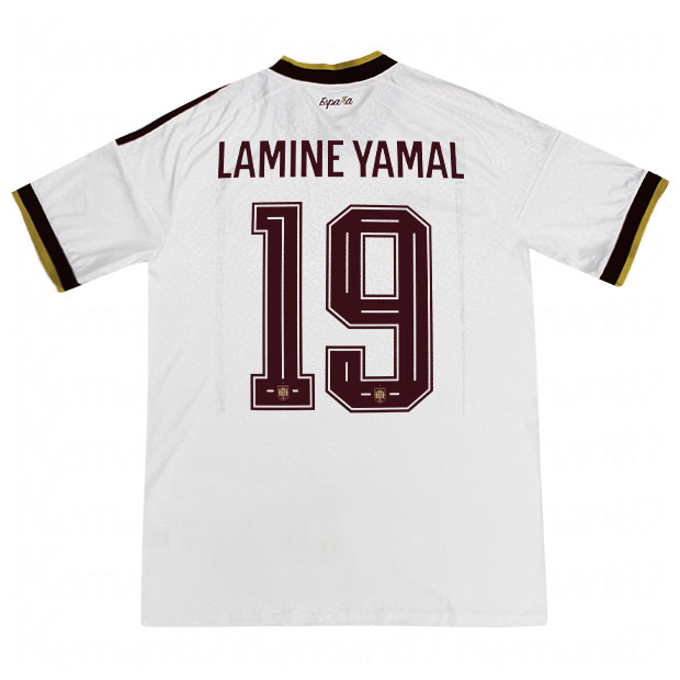 スペイン代表 2026 アウェイ 半袖レプリカユニフォーム 19.ラミン・ヤマル