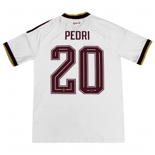 スペイン代表 2026 アウェイ 半袖レプリカユニフォーム 20.ペドリ(ペドロ・ゴンサレス)