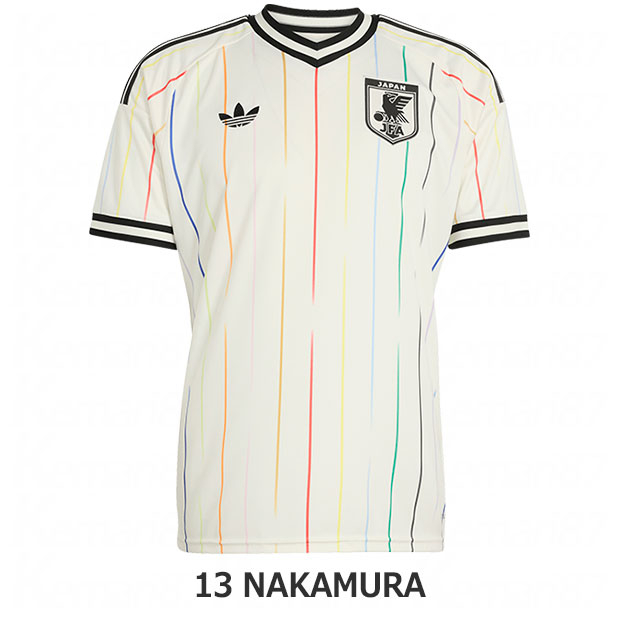 背番号13 中村敬斗 アディダス サッカー日本代表 2026 アウェイ レプリカ ユニフォーム 半袖 jn1872