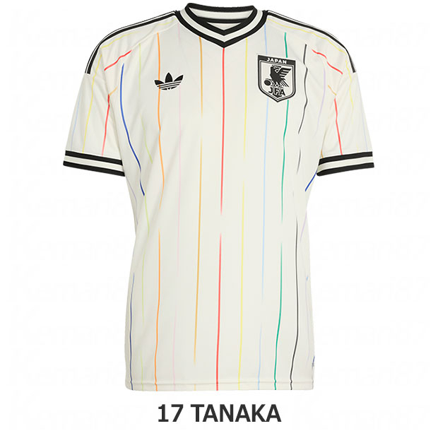 背番号17 田中碧 アディダス サッカー日本代表 2026 アウェイ レプリカ ユニフォーム 半袖 jn1872