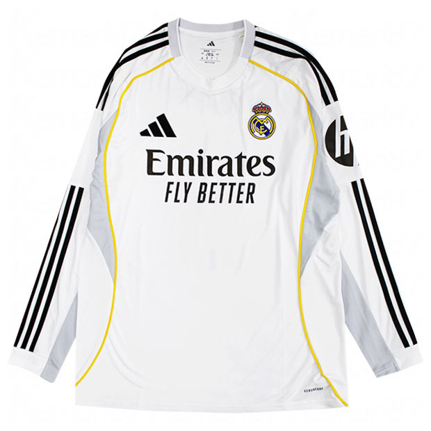 レアルマドリッド 25-26 ホーム 長袖レプリカユニフォーム 8