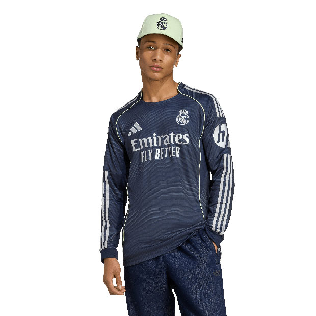 25-26 レアルマドリード長袖レプリカユニホーム 着用1回品 adidas レアルマドリード 25/26 ユニフォーム ホーム 長袖