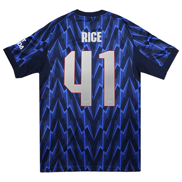 アーセナル 25-26 アウェイ 半袖レプリカユニフォーム 41.デクラン・ライス(CUPフォント)