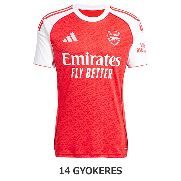 アーセナル 25-26 ホーム 半袖レプリカユニフォーム 14.ヴィクトル・ヨケレス