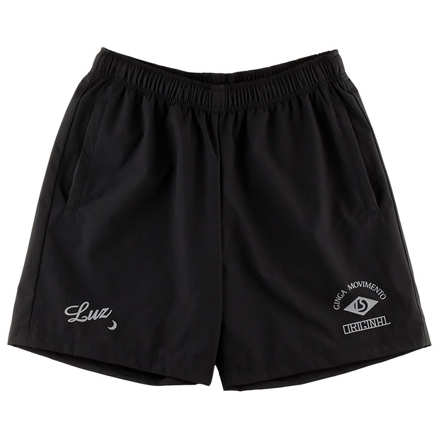 ストレッチタフタ バギーショートパンツ ブラック