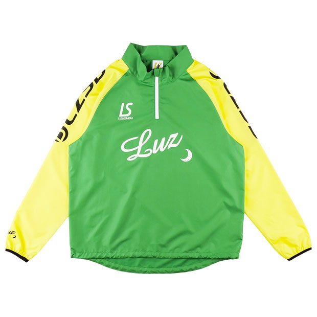 LZSB ハーフZIPピステトップ Kグリーン×イエロー