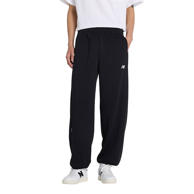 Bukatsu ニットワイドテーパードパンツ ブラック