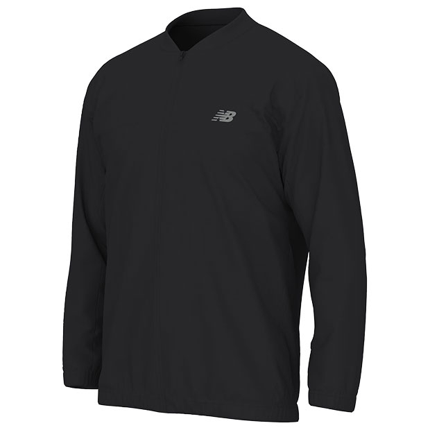 ストレッチウーブンボンバージャケット ブラック