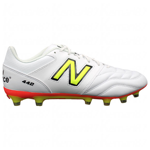 New Balance 442 サッカースパイク ホワイト/ゴールド New Balance ニューバランス 442 v2 Pro HG ウィズ：D(ホワイト