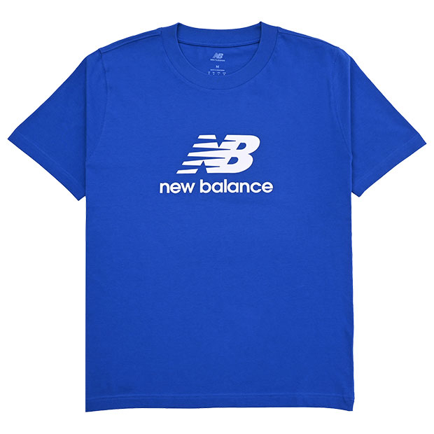 NB Stacked Logo 半袖Tシャツ ブルージェムストーン