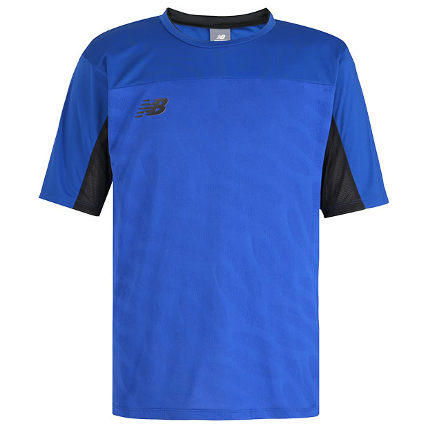 ジャガード半袖プラクティスシャツ コバルト