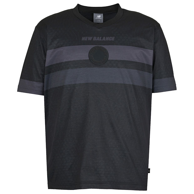 Black Out コットンライク半袖シャツ ブラック