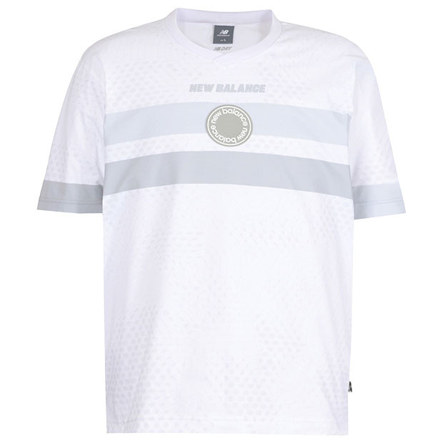 コットンライク半袖シャツ ホワイト