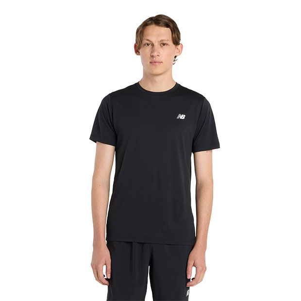 スポーツリニア半袖Tシャツ ブラック