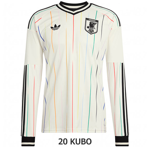 背番号20 久保建英 アディダス サッカー日本代表 2026 アウェイ レプリカ ユニフォーム 長袖 jz9697