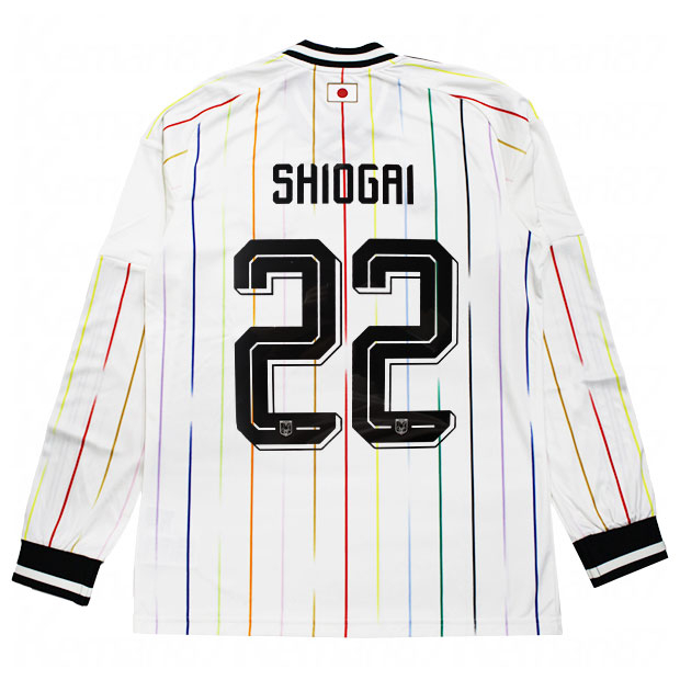 背番号22 塩貝健人 アディダス サッカー日本代表 2026 アウェイ レプリカ ユニフォーム 長袖 jz9697