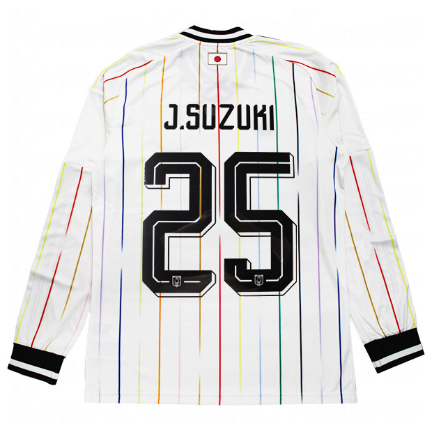背番号25 鈴木淳之介 アディダス サッカー日本代表 2026 アウェイ レプリカ ユニフォーム 長袖 jz9697