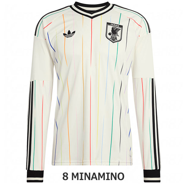 背番号8 南野拓実 アディダス サッカー日本代表 2026 アウェイ レプリカ ユニフォーム 長袖 jz9697