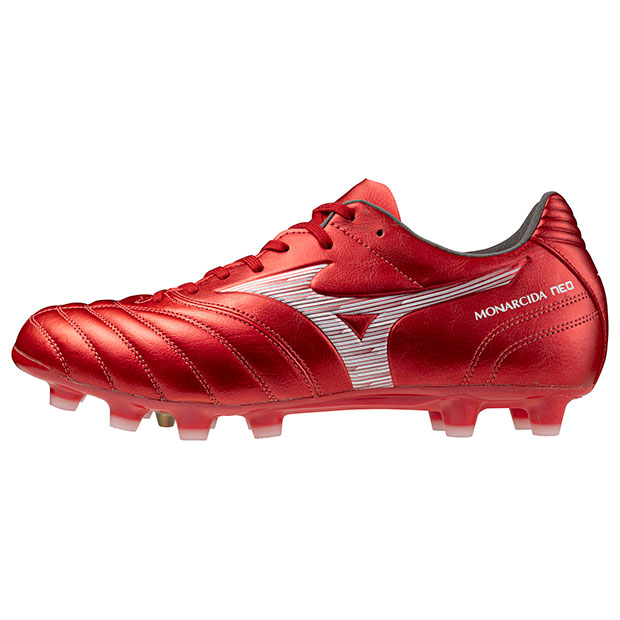 Mizuno モナルシーダNEO3 WIDE PRO ホワイト/レッド MIZUNO モナルシーダ NEO 3 ワイド PRO ホワイト×レッド