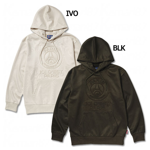 パリサンジェルマン ポリスエード エンボスロゴ フーディ