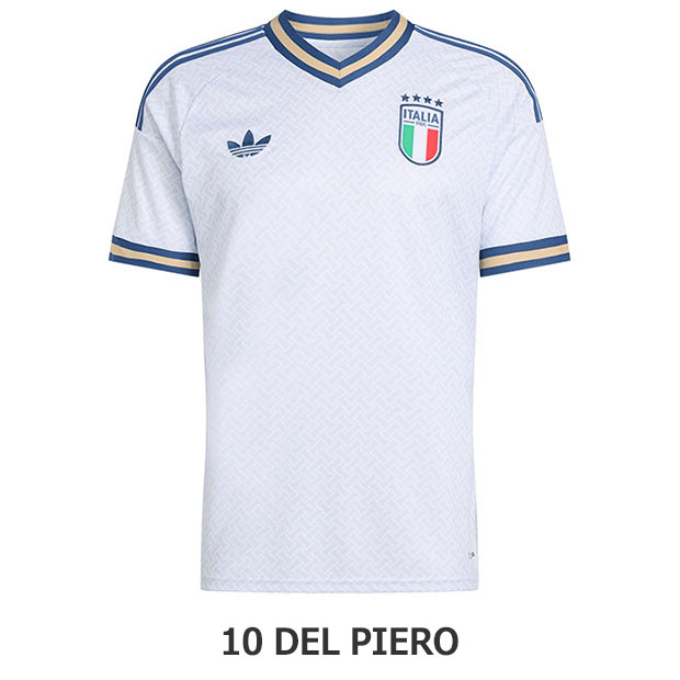 イタリア代表 2026 アウェイ 半袖レプリカユニフォーム 10.デル・ピエロ