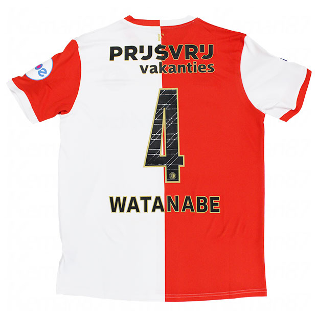 フェイエノールト 25-26 ホーム 半袖レプリカユニフォーム 4.渡辺剛