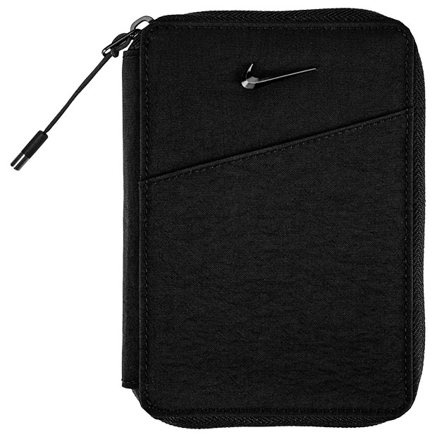 オーラ トラベルウォレット ブラック×ブラック