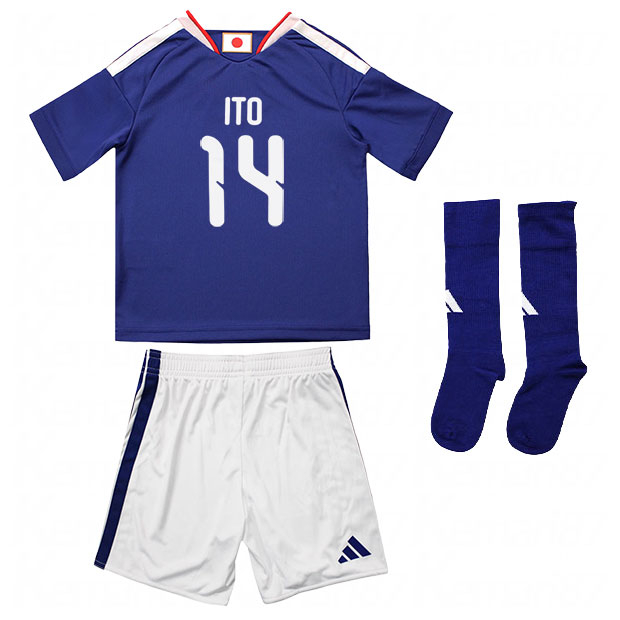 背番号14 伊東純也 キッズ アディダス サッカー日本代表 2026 ホーム