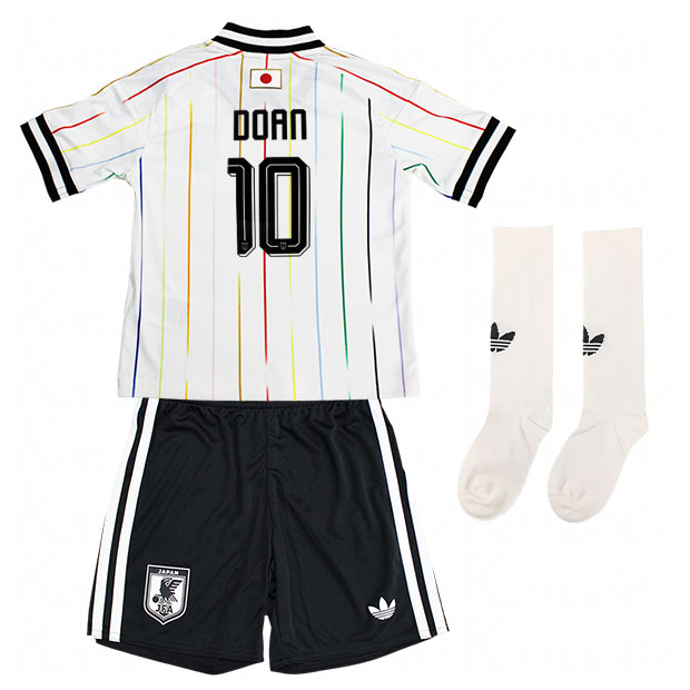 アディダス 2026 サッカー日本代表ユニフォーム #10 堂安律 キッズ150 背番号10 堂安律 キッズ アディダス サッカー日本代表 2026 アウェイ