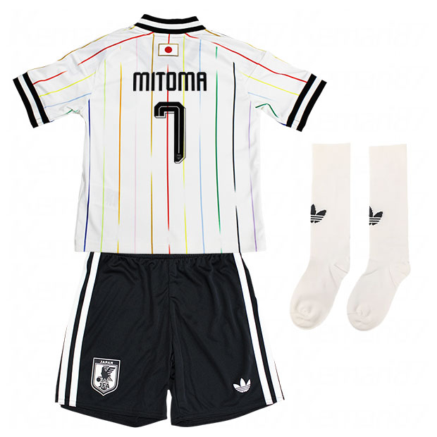 背番号7 三笘薫 キッズ アディダス サッカー日本代表 2026 アウェイ