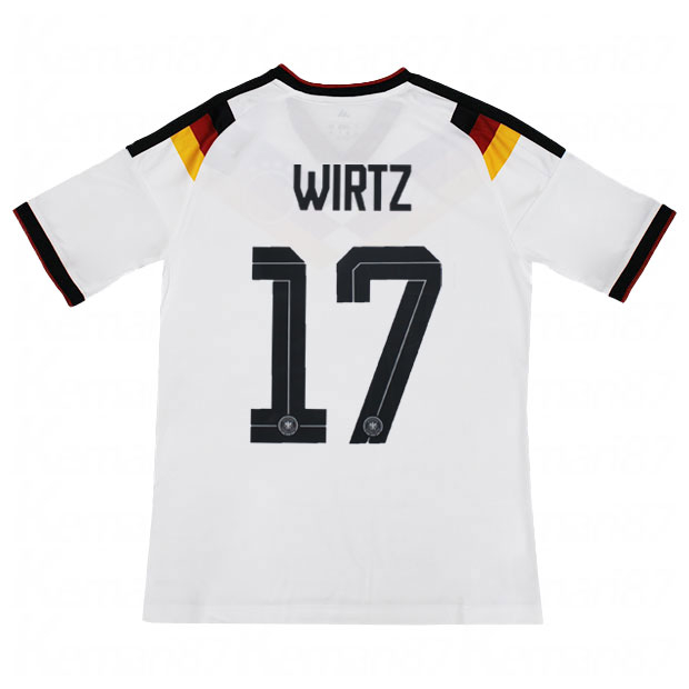 【正規品美品】 フロリアン ヴィルツ ドイツ代表 #17 選手支給 ユニフォーム ドイツ代表 2026 ホーム 半袖レプリカユニフォーム 17.フロリアン